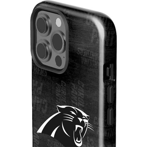 NFL Carolina Panthers Black & White iPhone 13 Pro Max Impact Case