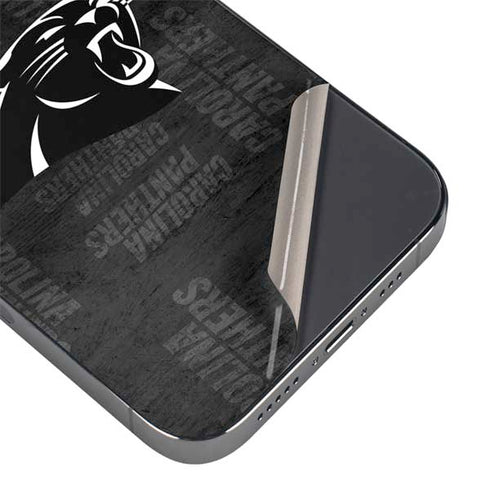 NFL Carolina Panthers Black & White iPhone 13 Pro Max Skin