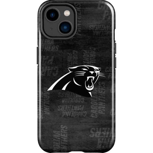 NFL Carolina Panthers Black & White iPhone 14 Plus Impact Case