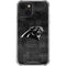 NFL Carolina Panthers Black & White iPhone 14 Plus Clear Case