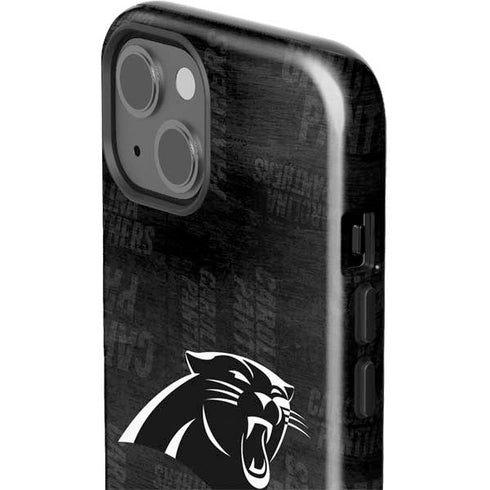 NFL Carolina Panthers Black & White iPhone 15 Impact Case