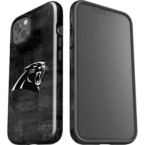 NFL Carolina Panthers Black & White iPhone 15 Impact Case