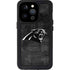 NFL Carolina Panthers Black & White iPhone 14 Pro Waterproof Case