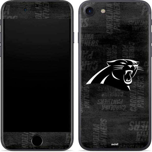 NFL Carolina Panthers Black & White iPhone 7 Skin