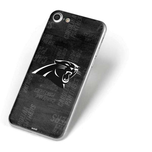 NFL Carolina Panthers Black & White iPhone 7 Skin