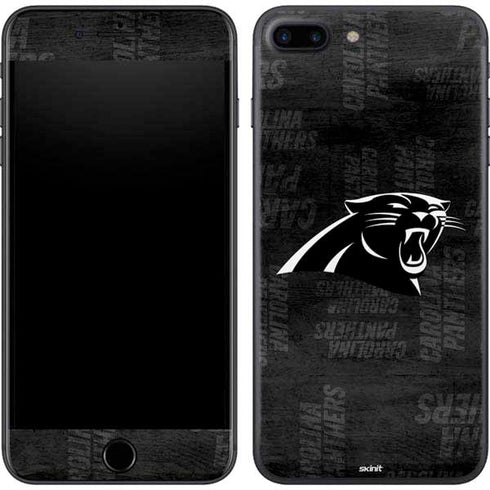 NFL Carolina Panthers Black & White iPhone 8 Plus Skin
