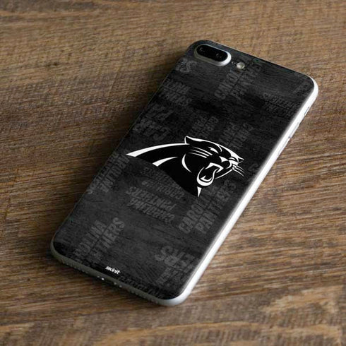 NFL Carolina Panthers Black & White iPhone 8 Plus Skin