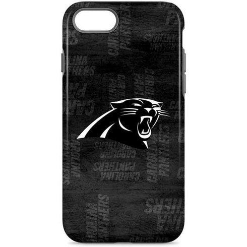 NFL Carolina Panthers Black & White iPhone 8 Pro Case