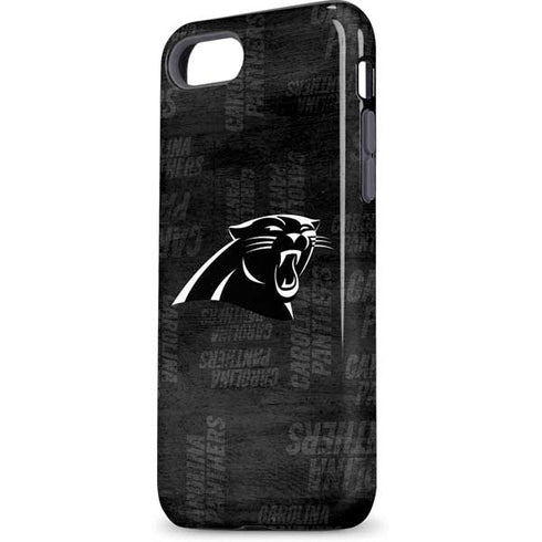NFL Carolina Panthers Black & White iPhone 8 Pro Case