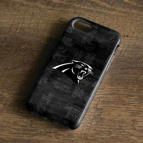 NFL Carolina Panthers Black & White iPhone 8 Pro Case
