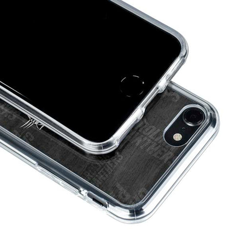 NFL Carolina Panthers Black & White iPhone SE (2nd & 3rd Gen) Clear Case