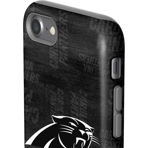 NFL Carolina Panthers Black & White iPhone SE (2nd & 3rd Gen) Pro Case