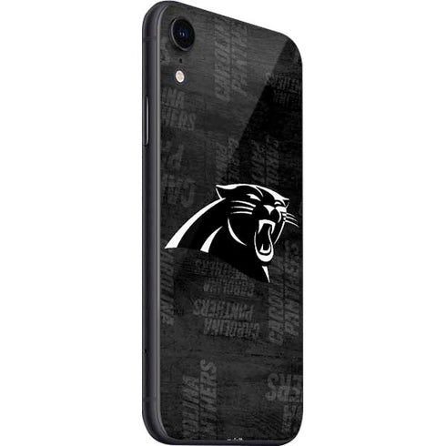 NFL Carolina Panthers Black & White iPhone SE (2nd & 3rd Gen) Skin