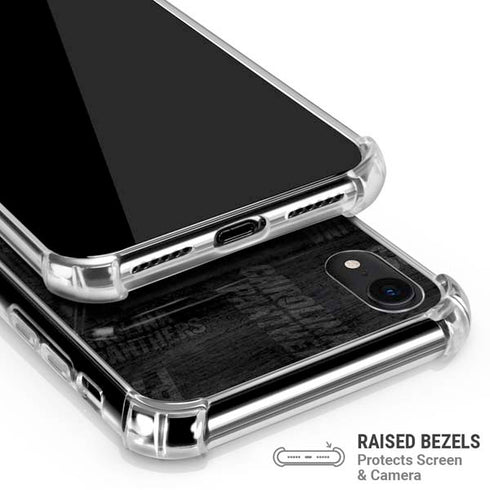 NFL Carolina Panthers Black & White iPhone XR Clear Case