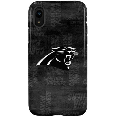 NFL Carolina Panthers Black & White iPhone XR Pro Case