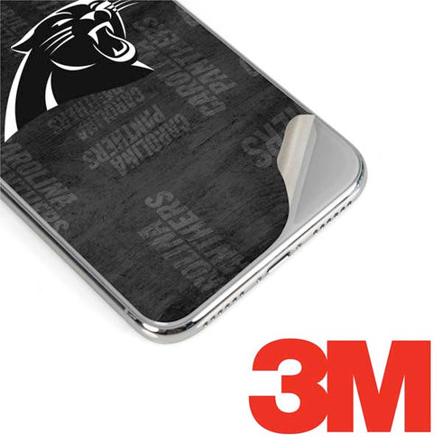 NFL Carolina Panthers Black & White iPhone XS Max Skin