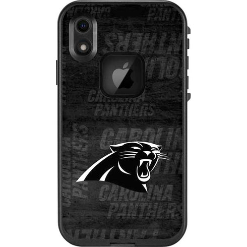 NFL Carolina Panthers Black & White LifeProof Fre iPhone Skin