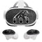 NFL Carolina Panthers Black & White Meta Quest 3 Skin