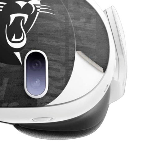 NFL Carolina Panthers Black & White Meta Quest 3 Skin
