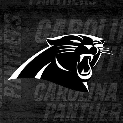 NFL Carolina Panthers Black & White Moto E5 Play Skin