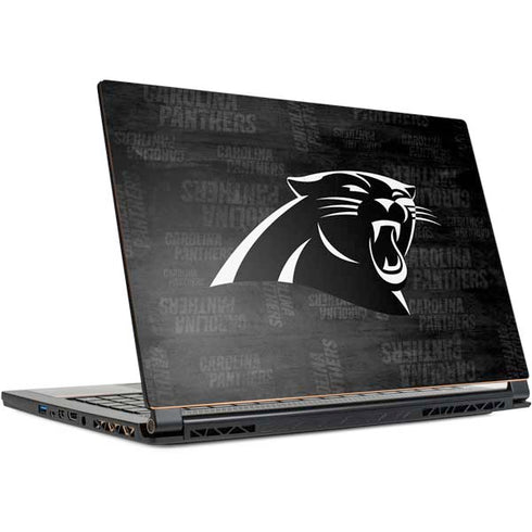 NFL Carolina Panthers Black & White MSI GS65 Stealth Laptop Skin
