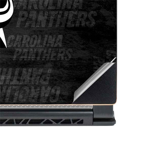 NFL Carolina Panthers Black & White MSI GS65 Stealth Laptop Skin