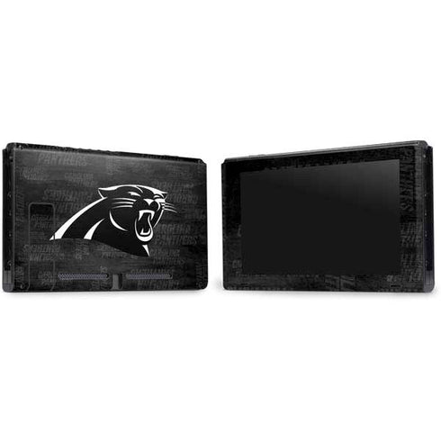 NFL Carolina Panthers Black & White Nintendo Switch Bundle Skin