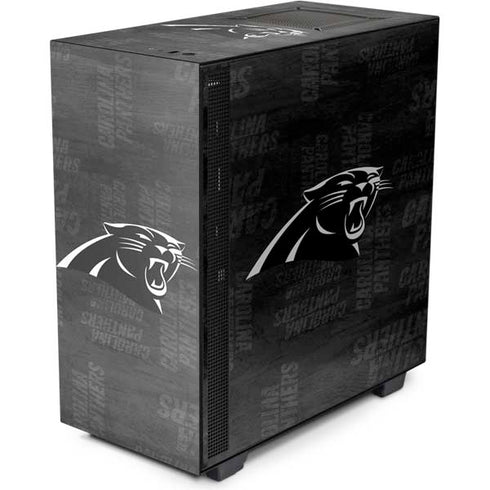 NFL Carolina Panthers Black & White NZXT H510 Compact ATX Mid-Tower Case Skin