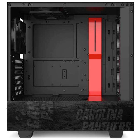 NFL Carolina Panthers Black & White NZXT H510 Compact ATX Mid-Tower Case Skin