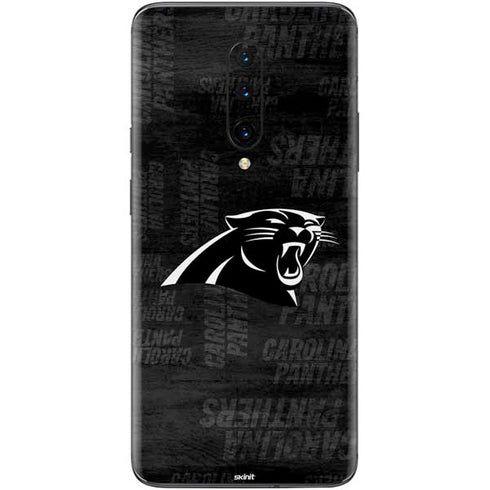 NFL Carolina Panthers Black & White OnePlus 7 Pro Skin