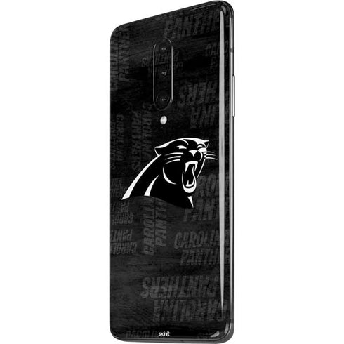 NFL Carolina Panthers Black & White OnePlus 7 Pro Skin