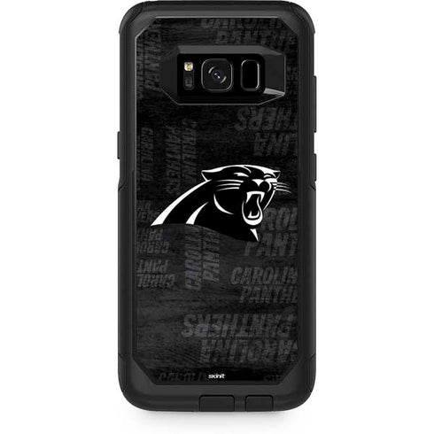 NFL Carolina Panthers Black & White Otterbox Commuter Galaxy Skin