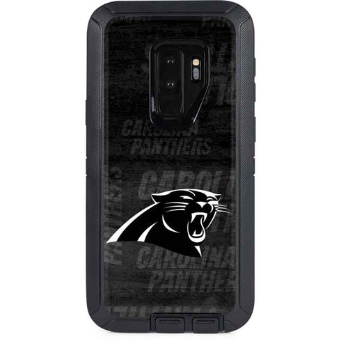 NFL Carolina Panthers Black & White Otterbox Defender Galaxy Skin