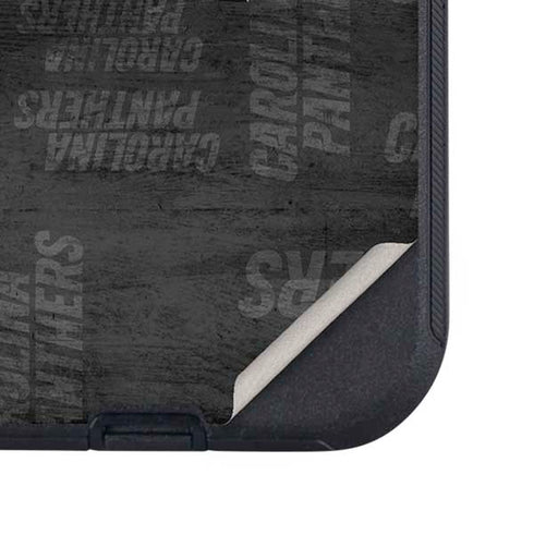 NFL Carolina Panthers Black & White Otterbox Defender iPhone Skin