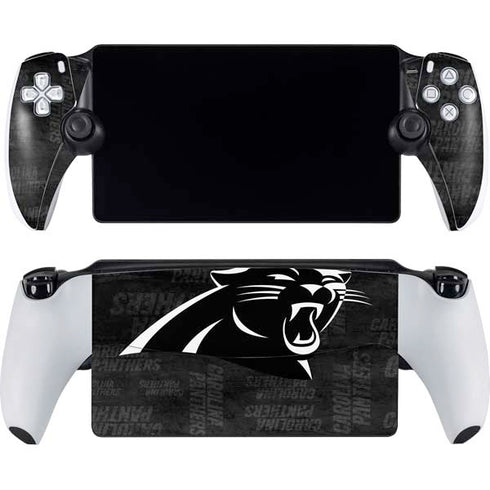 NFL Carolina Panthers Black & White PlayStation Portal Remote Player Skin