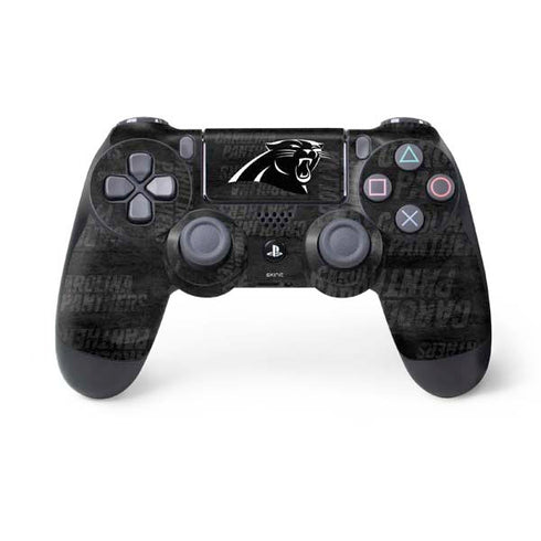 NFL Carolina Panthers Black & White PS4 Controller Skin