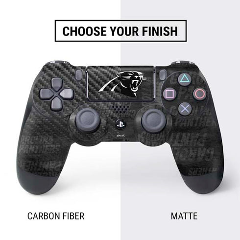NFL Carolina Panthers Black & White PS4 Controller Skin