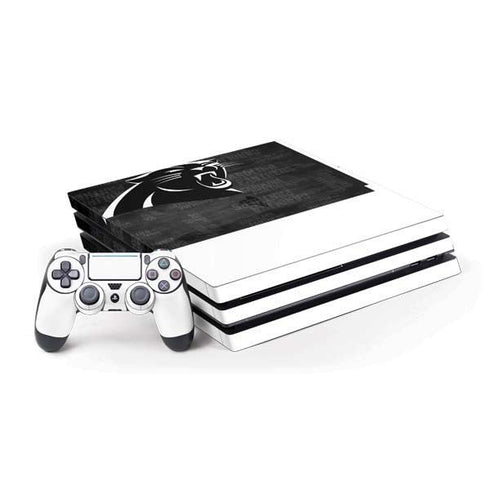 NFL Carolina Panthers Black & White PS4 Pro Bundle Skin