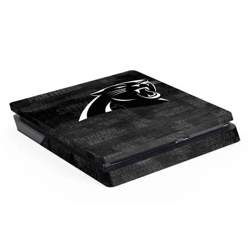 NFL Carolina Panthers Black & White PS4 Slim Skin