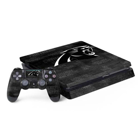 NFL Carolina Panthers Black & White PS4 Slim Bundle Skin