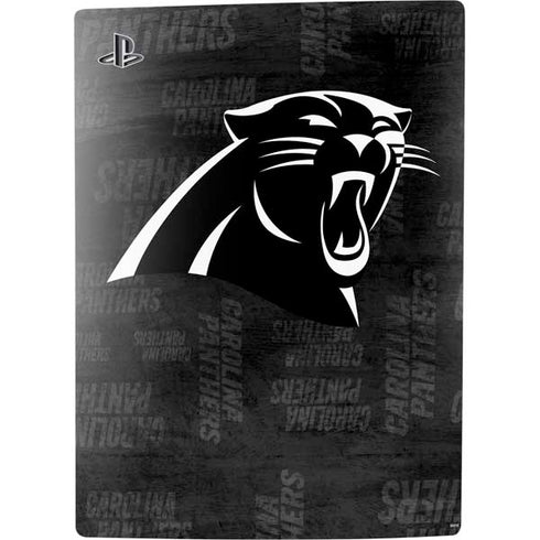 NFL Carolina Panthers Black & White PS5 Bundle Skin