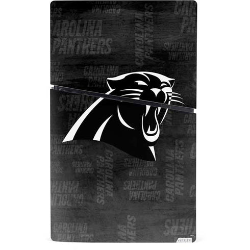 NFL Carolina Panthers Black & White PS5 Slim Digital Edition Bundle Skin