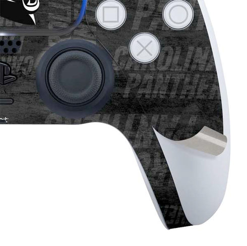 NFL Carolina Panthers Black & White PS5 Slim Digital Edition Bundle Skin