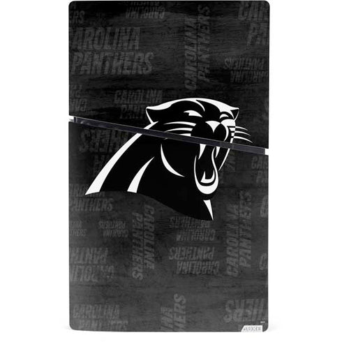 NFL Carolina Panthers Black & White PS5 Slim Digital Edition Console Skin