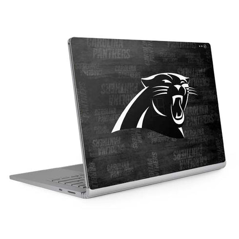 NFL Carolina Panthers Black & White Surface Book 2 13.5in Skin