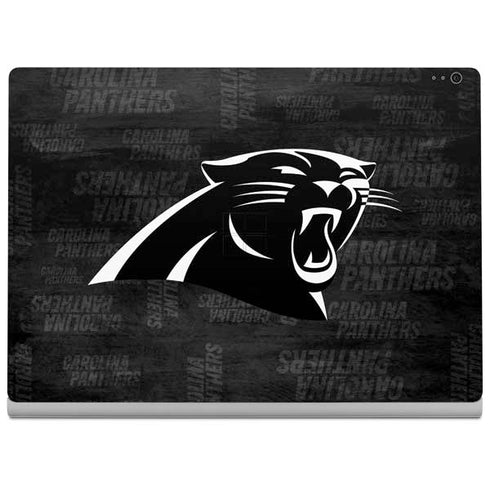 NFL Carolina Panthers Black & White Surface Book 2 13.5in Skin