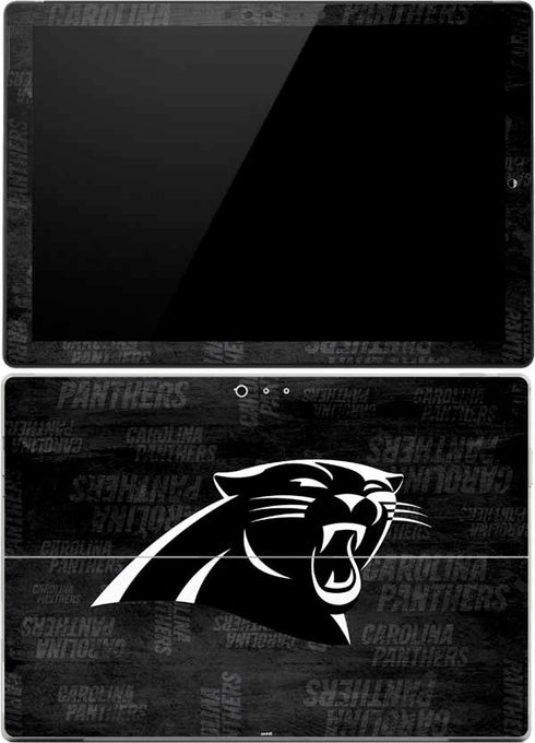NFL Carolina Panthers Black & White Surface Pro 4 Skin