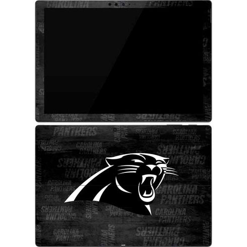 NFL Carolina Panthers Black & White Surface Pro 7 Skin