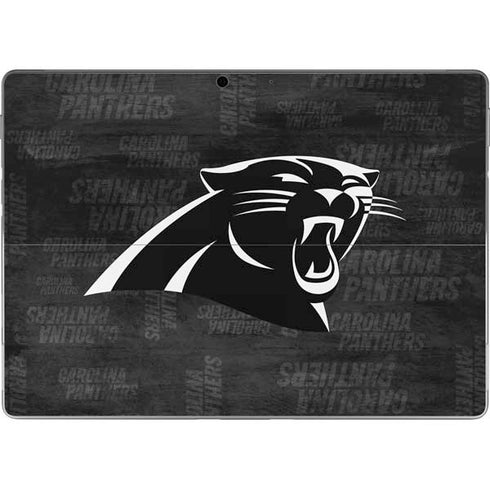 NFL Carolina Panthers Black & White Surface Pro 8 Skin