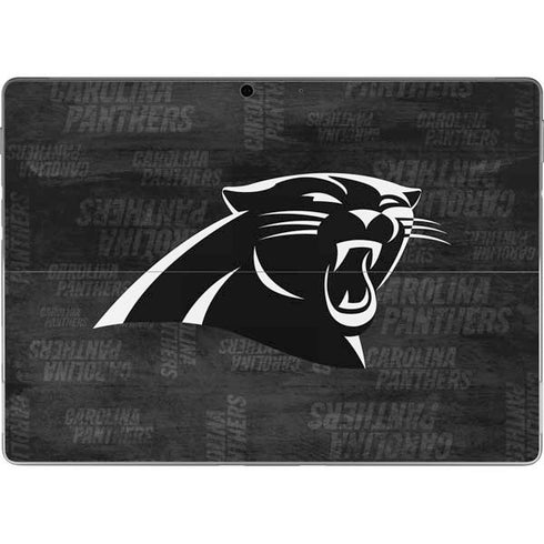NFL Carolina Panthers Black & White Surface Pro 9 Skin